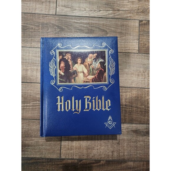 Heirloom MASONIC HOLY BIBLE KJV Master Reference Edition 1971 Red Letter - Picture 1 of 11